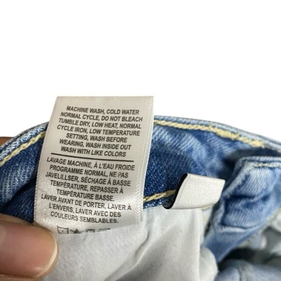 Vervet Blue Women's Light Wash High Waisted Distressed Denim Jeans - Picture 6 of 8